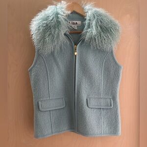 Fuzzy / Fur Collar Vintage Vest